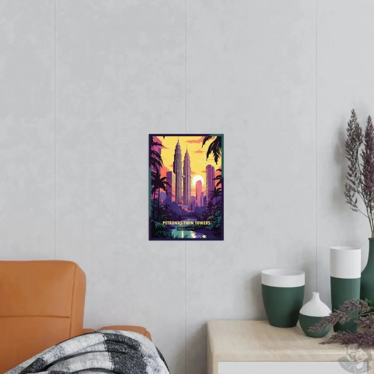 Kuala Lumpur Travel Poster - Petronas Twin Towers merchOne