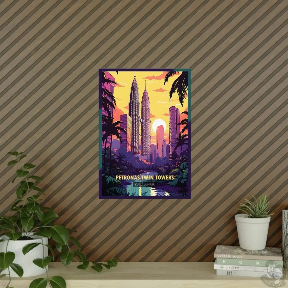 Kuala Lumpur Travel Poster - Petronas Twin Towers merchOne