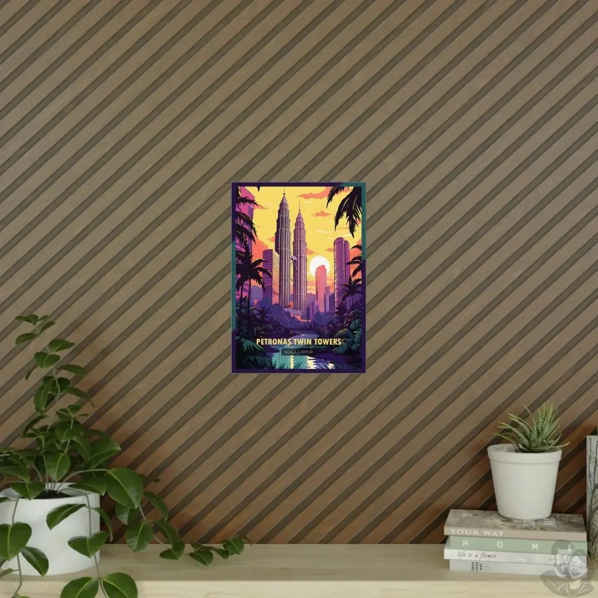 Kuala Lumpur Travel Poster - Petronas Twin Towers merchOne