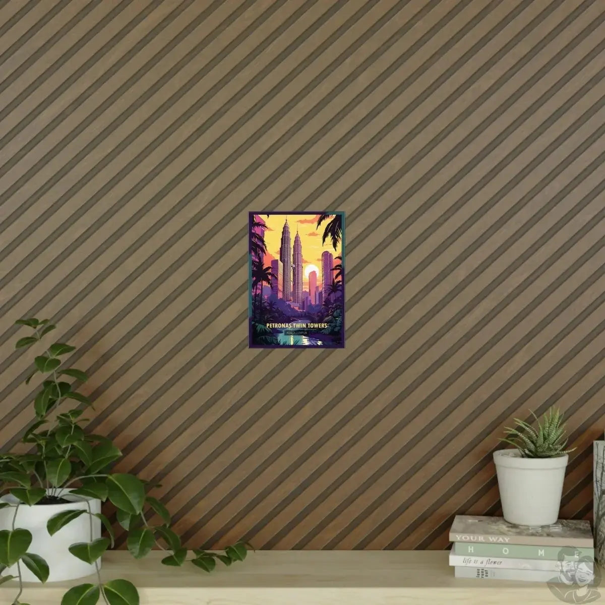 Kuala Lumpur Travel Poster - Petronas Twin Towers merchOne