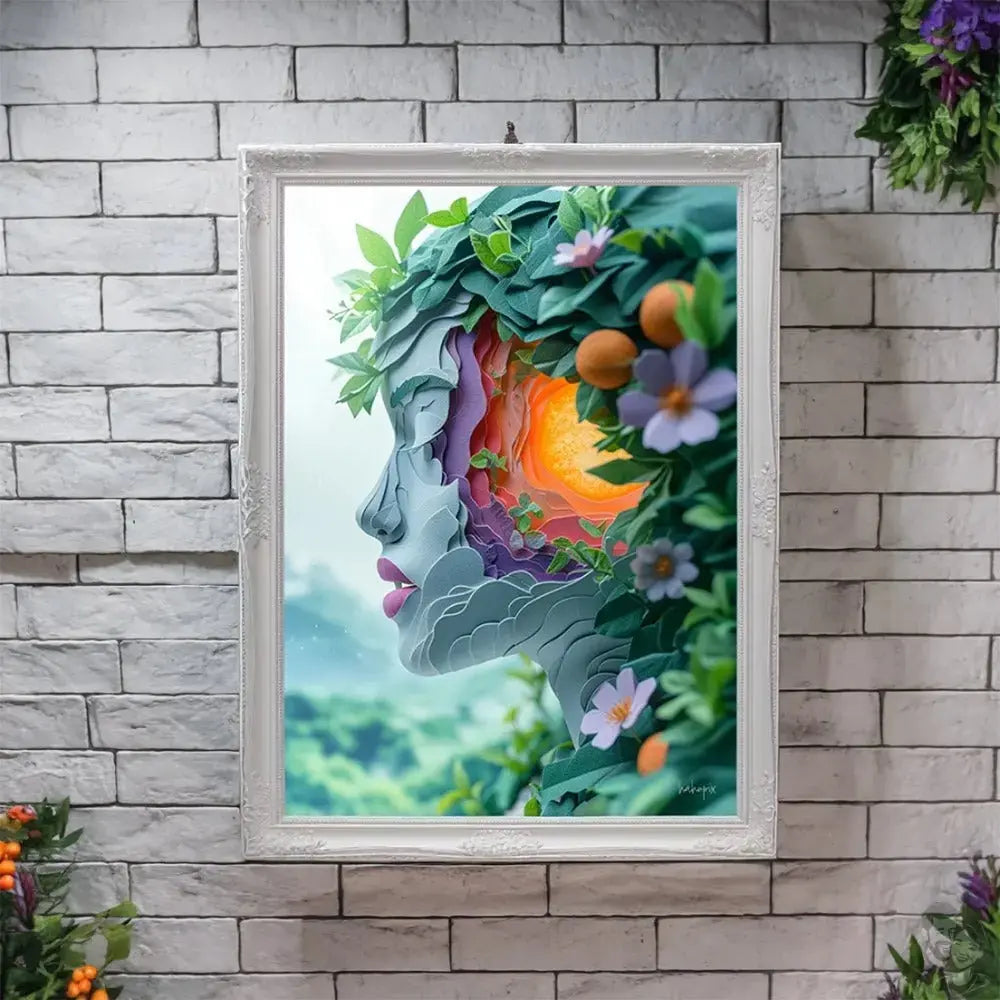 Kunst Poster Frau Natur - Ihre Wanddekoration merchOne