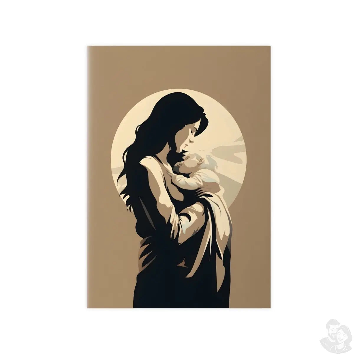Kunstposter Mutter und Kind – Zärtliche Liebe - Poster bei HappyHugPixels