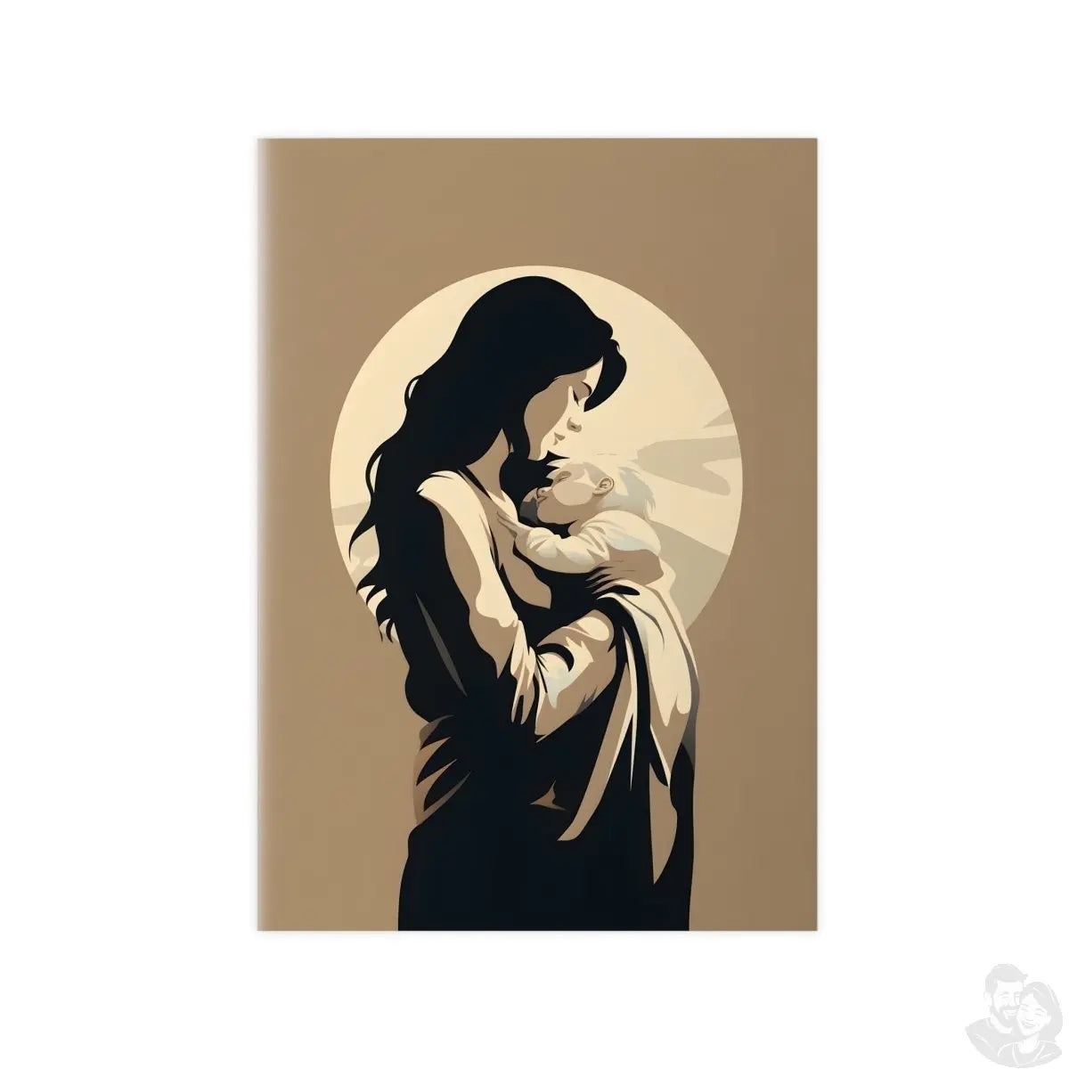 Kunstposter Mutter und Kind – Zärtliche Liebe - Poster bei HappyHugPixels