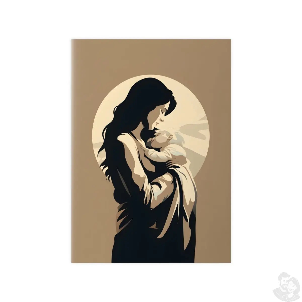 Kunstposter Mutter und Kind – Zärtliche Liebe - Poster bei HappyHugPixels