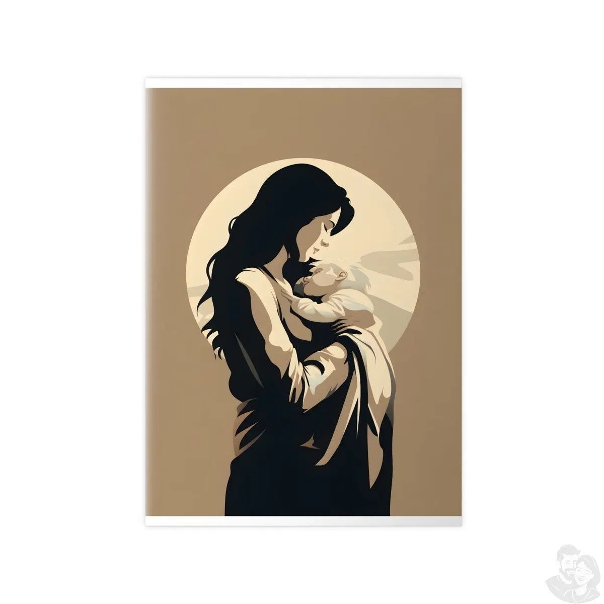 Kunstposter Mutter und Kind – Zärtliche Liebe - Poster bei HappyHugPixels