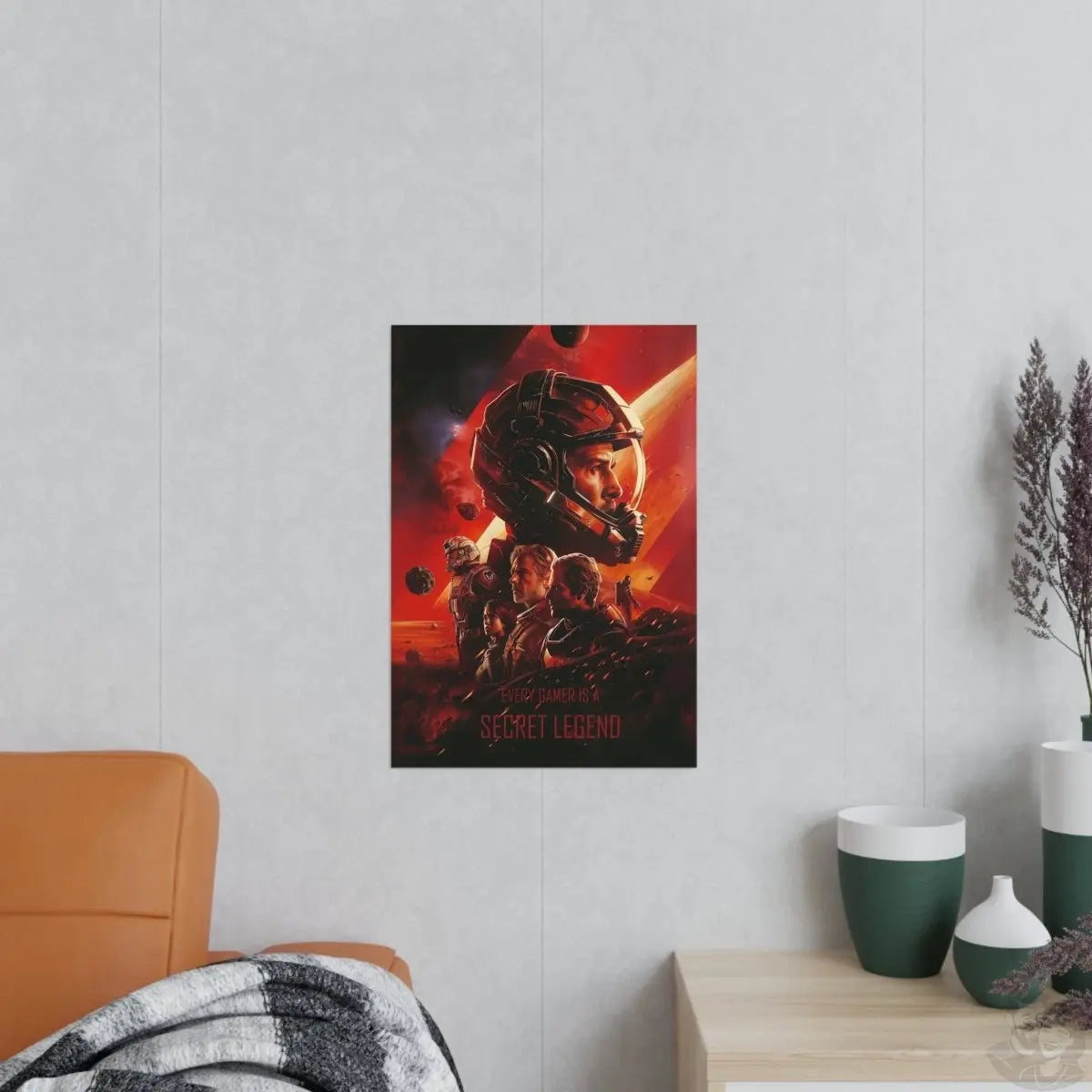 Legend Gaming Poster - "Every Gamer is a secret legend" KI Bild - Poster bei HappyHugPixels