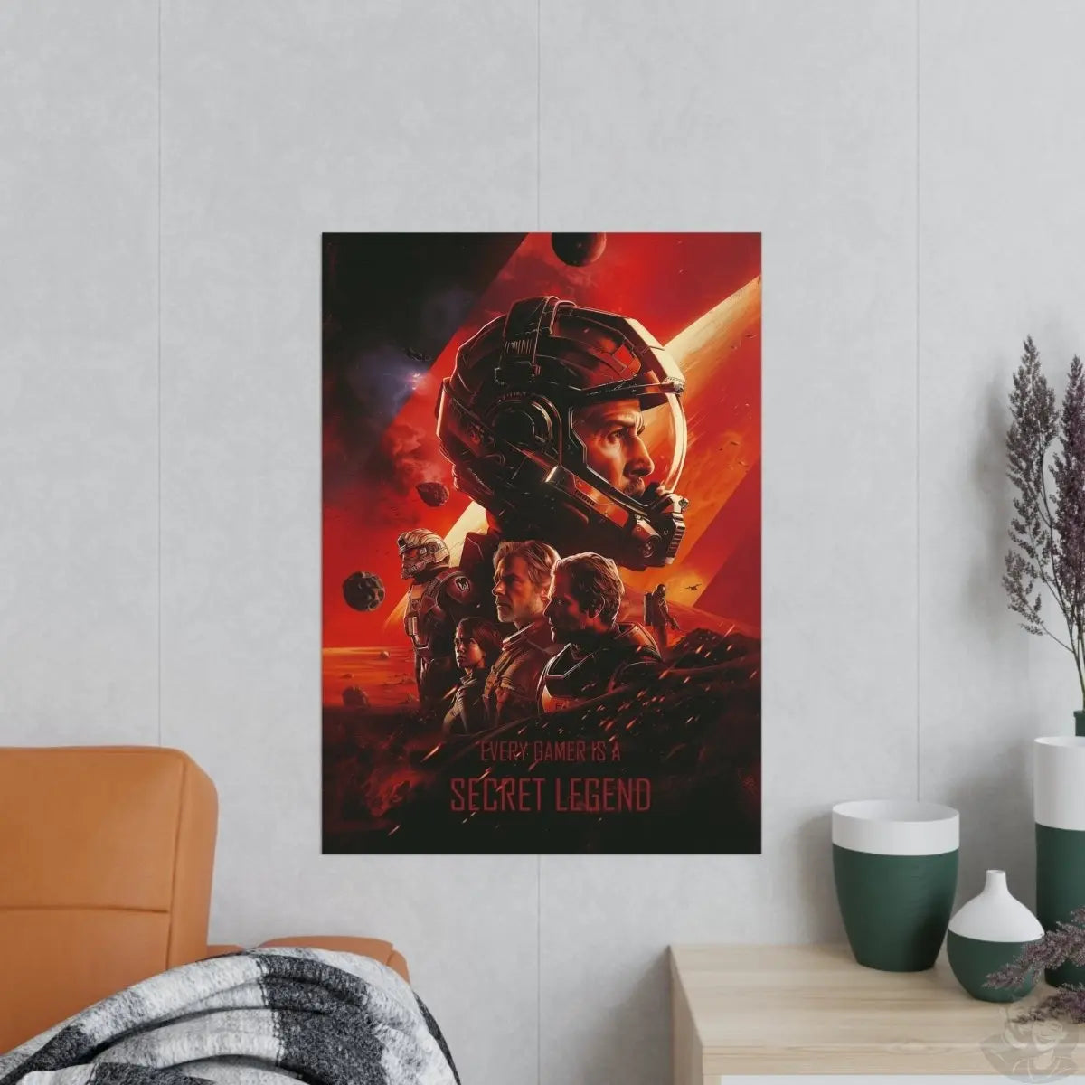 Legend Gaming Poster - "Every Gamer is a secret legend" KI Bild - Poster bei HappyHugPixels
