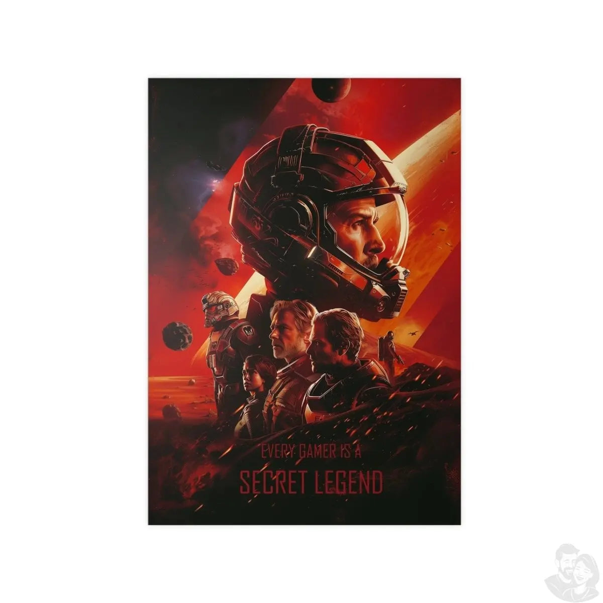 Legend Gaming Poster - "Every Gamer is a secret legend" KI Bild - Poster bei HappyHugPixels