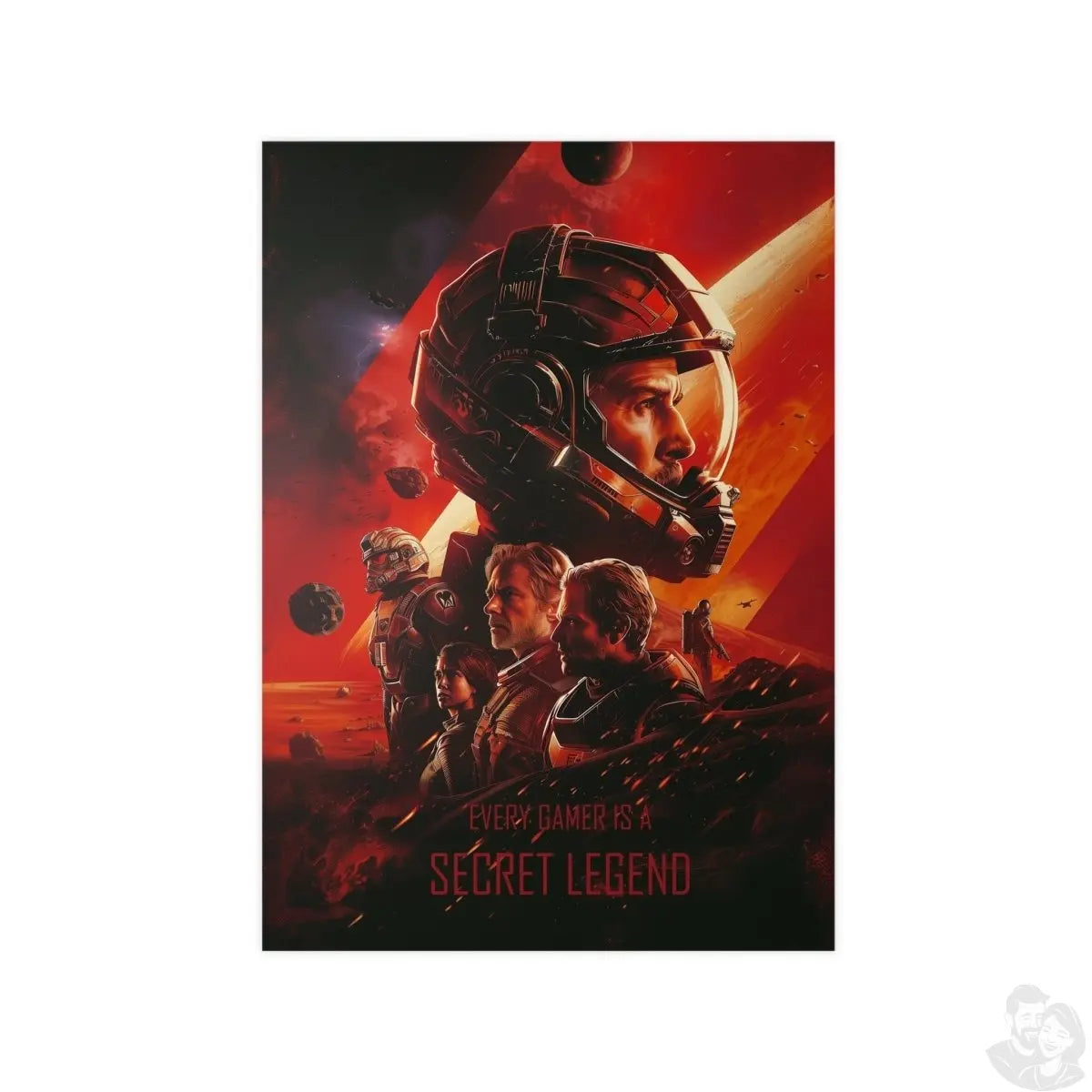 Legend Gaming Poster - "Every Gamer is a secret legend" KI Bild - Poster bei HappyHugPixels