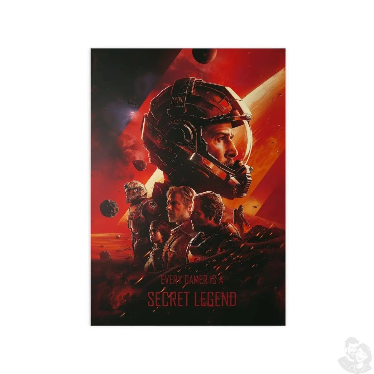 Legend Gaming Poster - "Every Gamer is a secret legend" KI Bild - Poster bei HappyHugPixels