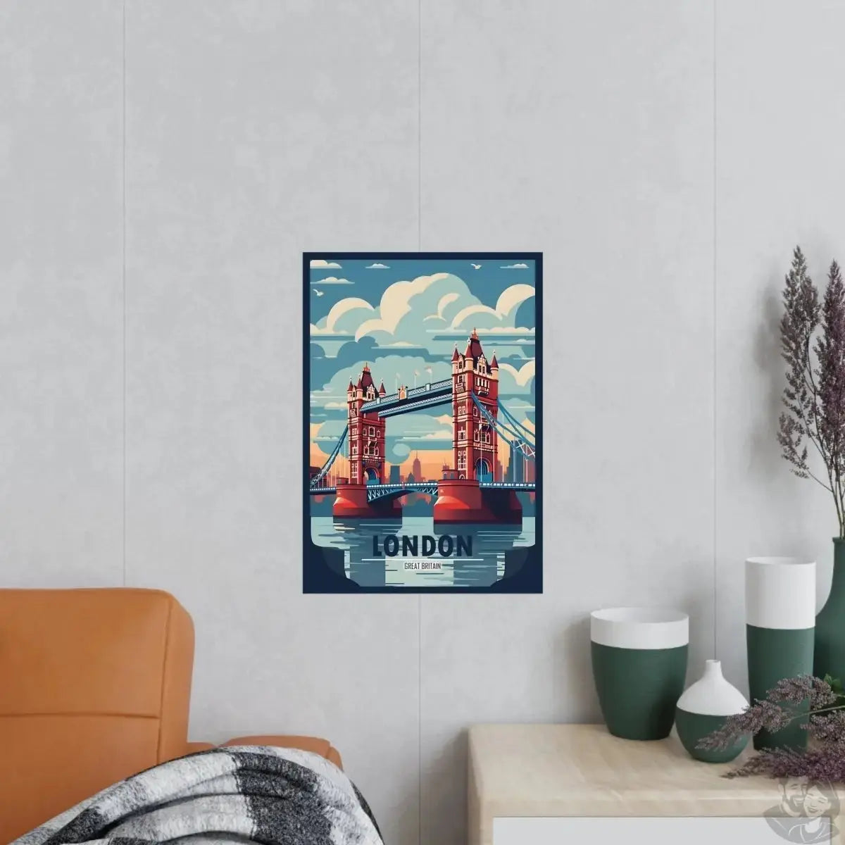London Bridge Reiseposter - Großbritanniens Wahrzeichen merchOne