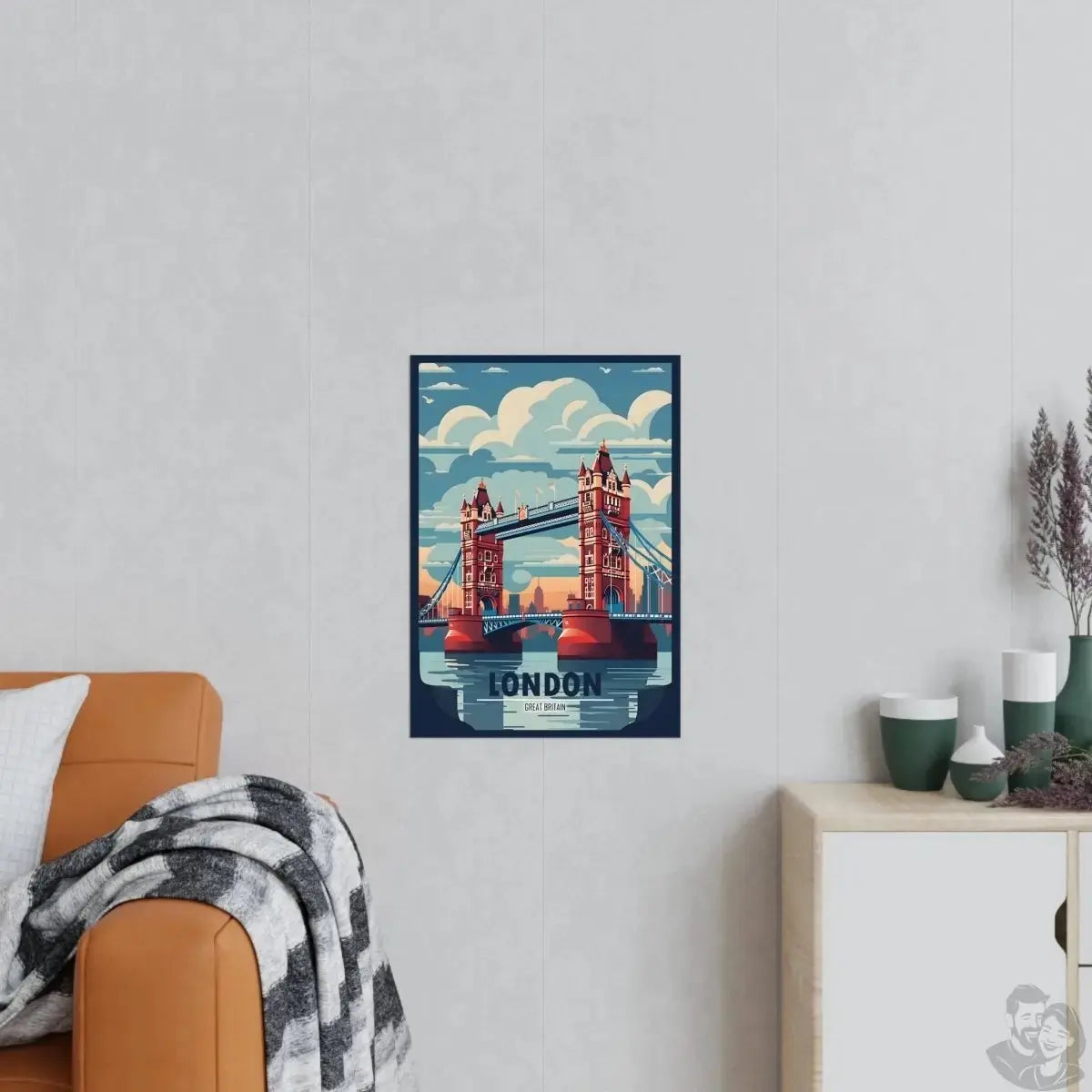 London Bridge Reiseposter - Großbritanniens Wahrzeichen merchOne