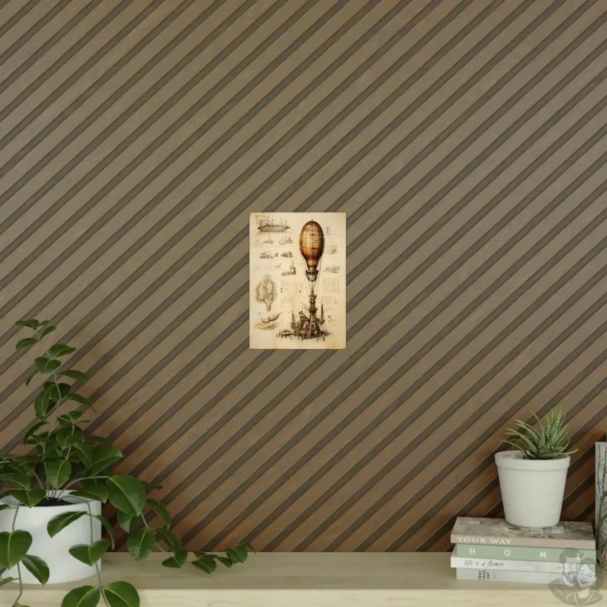Luftschiff daVinci Poster - Luftschiff als KI Renaissance-Kunstwerk merchOne