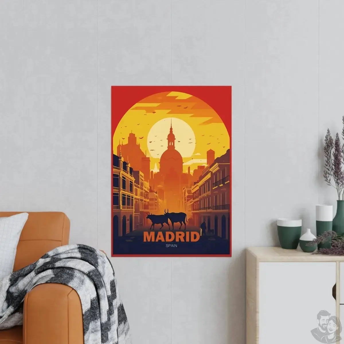 Madrid Sonnenuntergang: Exklusives Travel Poster merchOne