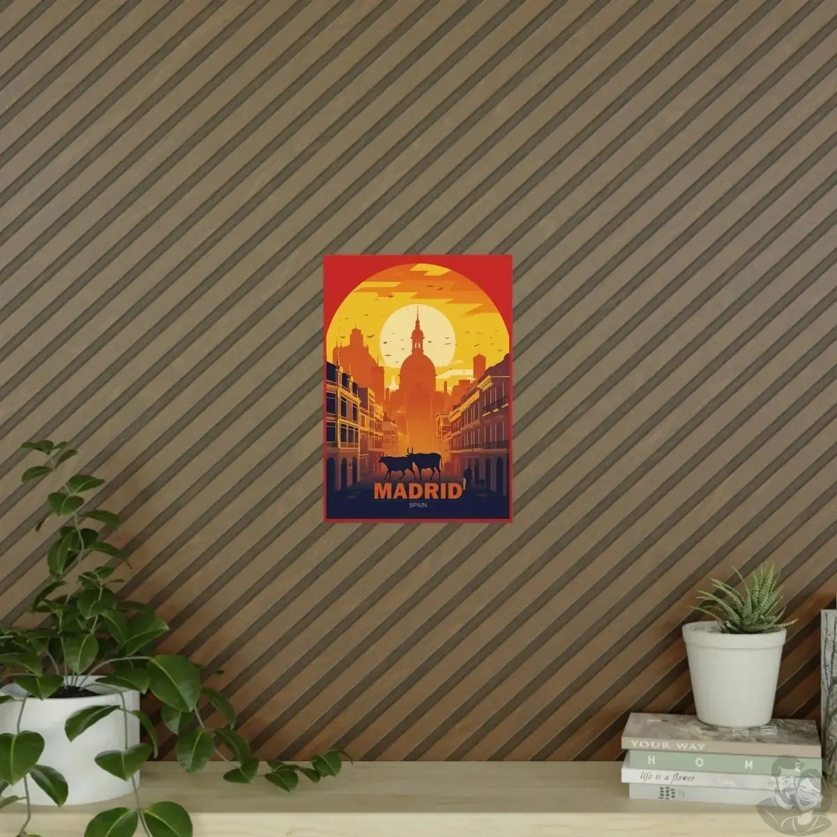 Madrid Sonnenuntergang: Exklusives Travel Poster merchOne
