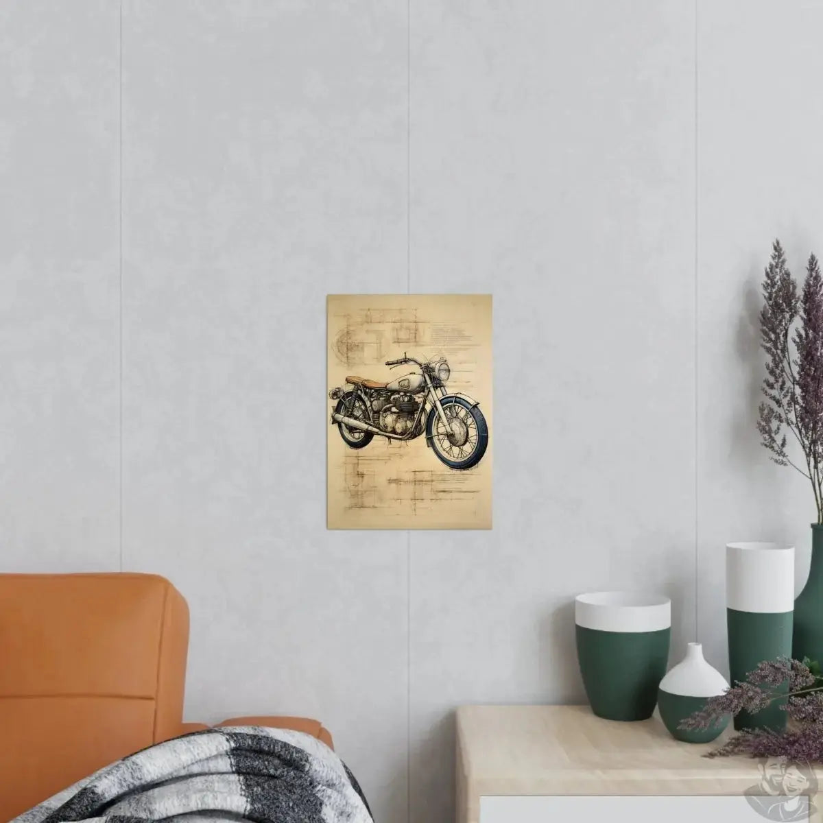 Motorrad daVinci Poster - Renaissance KI-Kunstposter merchOne