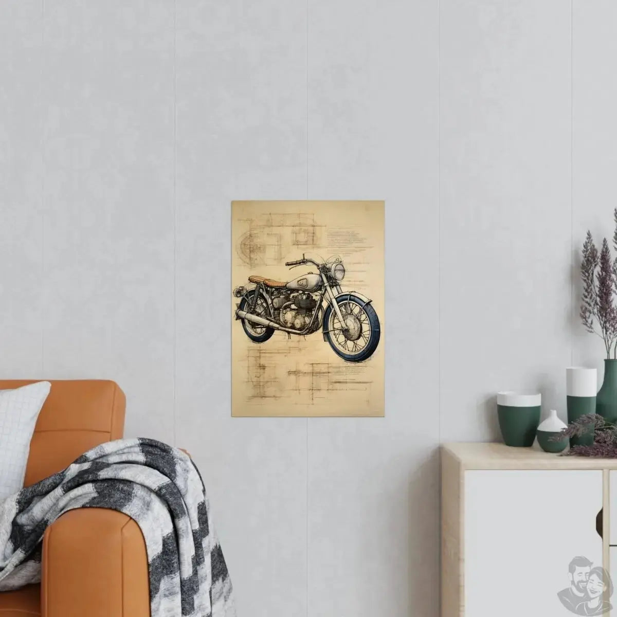 Motorrad daVinci Poster - Renaissance KI-Kunstposter merchOne