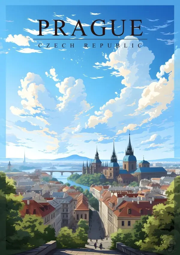 Prag Poster - Historisches Herz Tschechiens