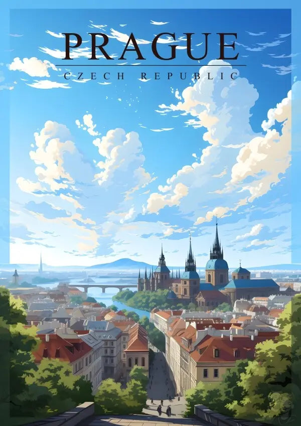Prag Poster - Historisches Herz Tschechiens