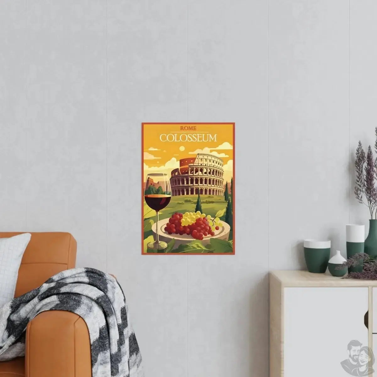Rom Poster - Künstlerische Illustration des Colosseum merchOne