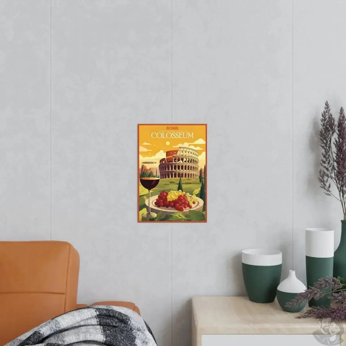 Rom Poster - Künstlerische Illustration des Colosseum merchOne