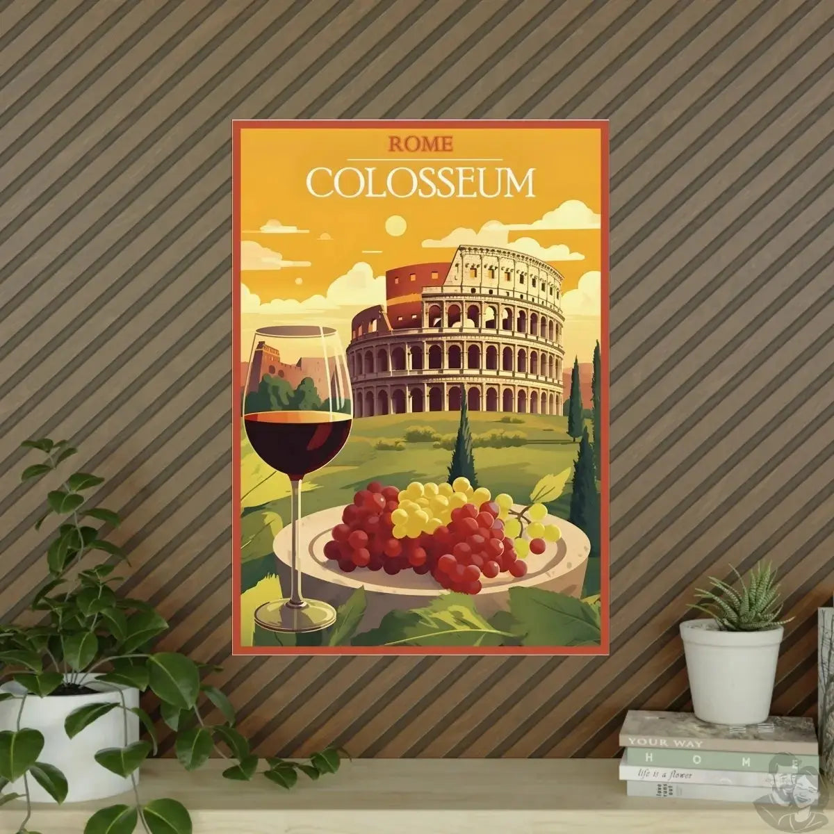Rom Poster - Künstlerische Illustration des Colosseum merchOne