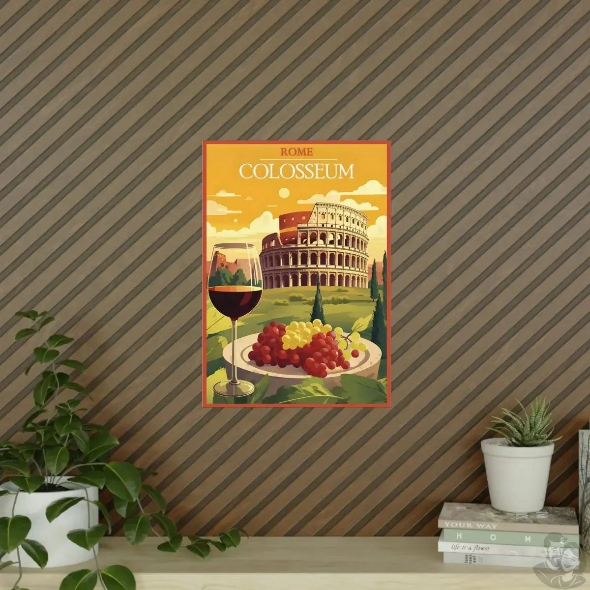 Rom Poster - Künstlerische Illustration des Colosseum merchOne