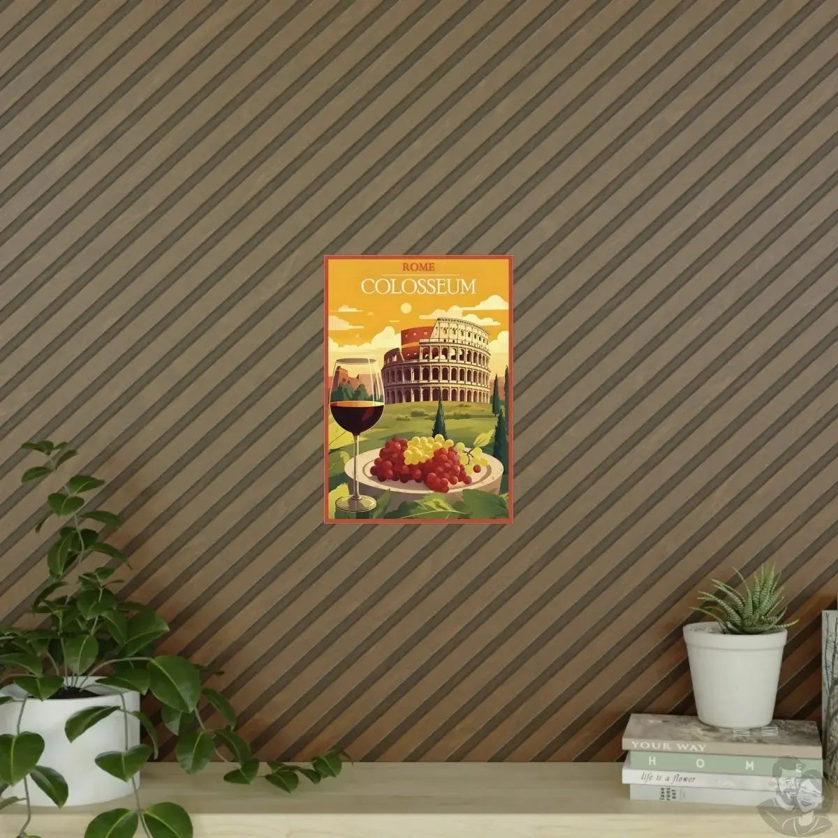Rom Poster - Künstlerische Illustration des Colosseum merchOne