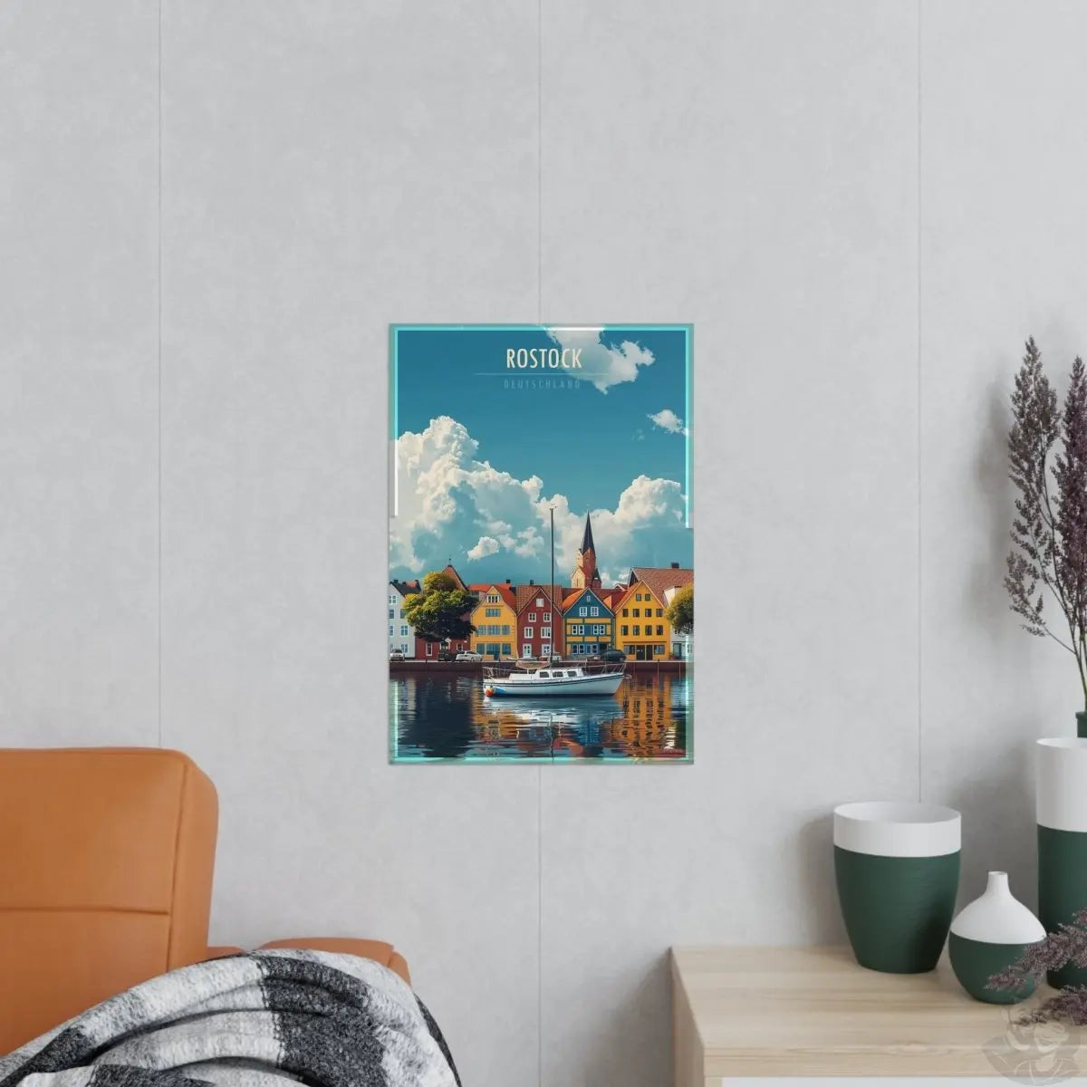 Rostock Poster - Maritimes Flair der Ostsee - Poster bei HappyHugPixels