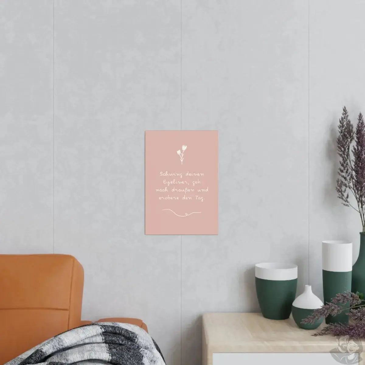 Schwing deinen Eyeliner Spruchposter : Dein Motivator merchOne