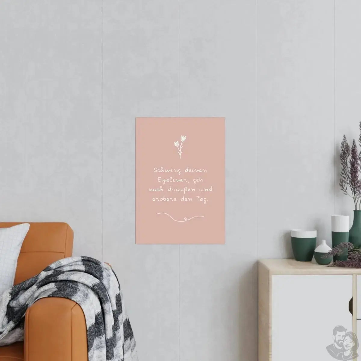 Schwing deinen Eyeliner Spruchposter : Dein Motivator merchOne