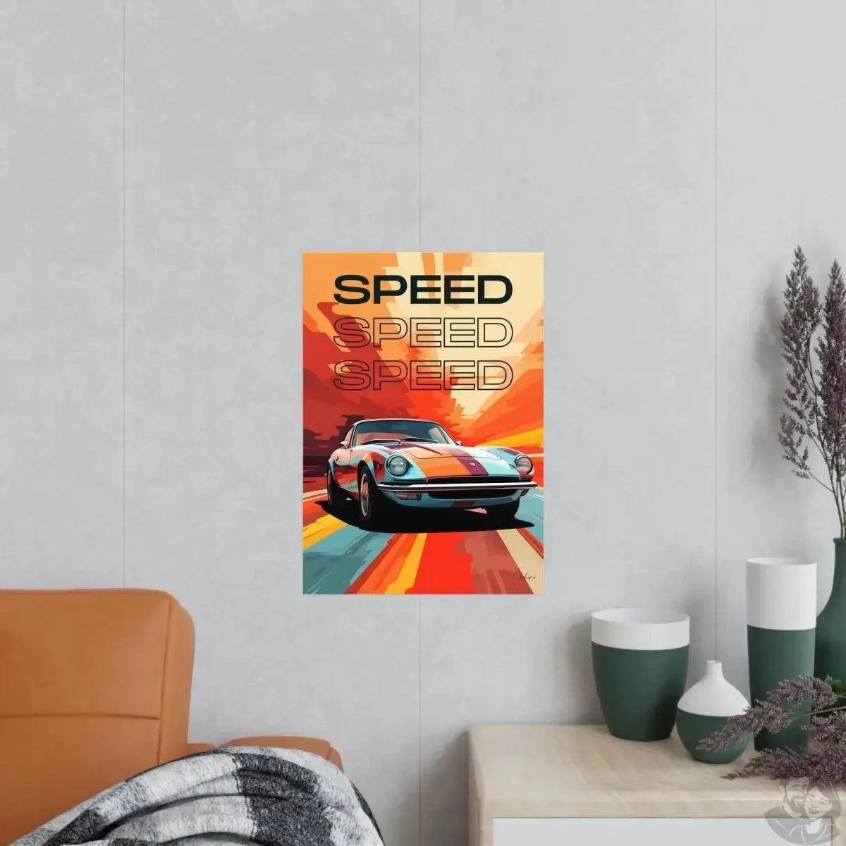 Sportwagen Poster - Art-Illustration: Speedcar merchOne