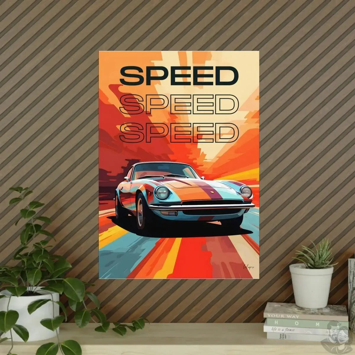Sportwagen Poster - Art-Illustration: Speedcar merchOne