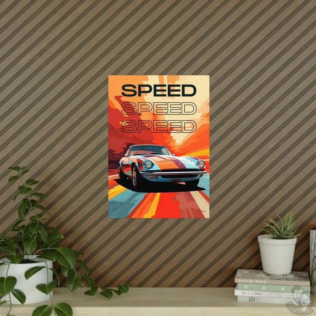Sportwagen Poster - Art-Illustration: Speedcar merchOne