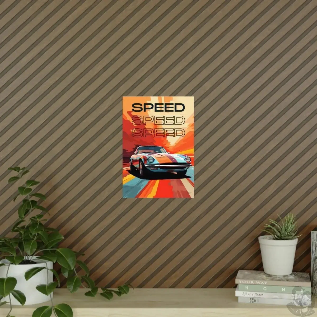 Sportwagen Poster - Art-Illustration: Speedcar merchOne