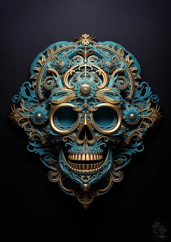 Steampunk Skull Poster - Einzigartiges Design für Fans