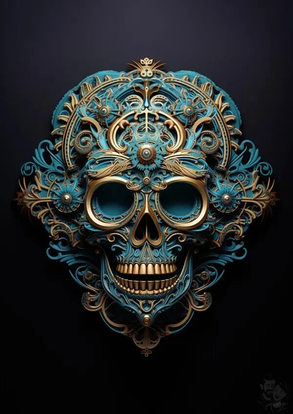 Steampunk Skull Poster - Einzigartiges Design für Fans
