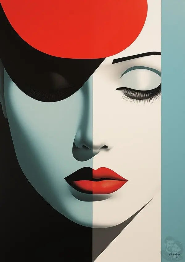 Stilvolles Minimal Design Poster - Kontrast der Stille