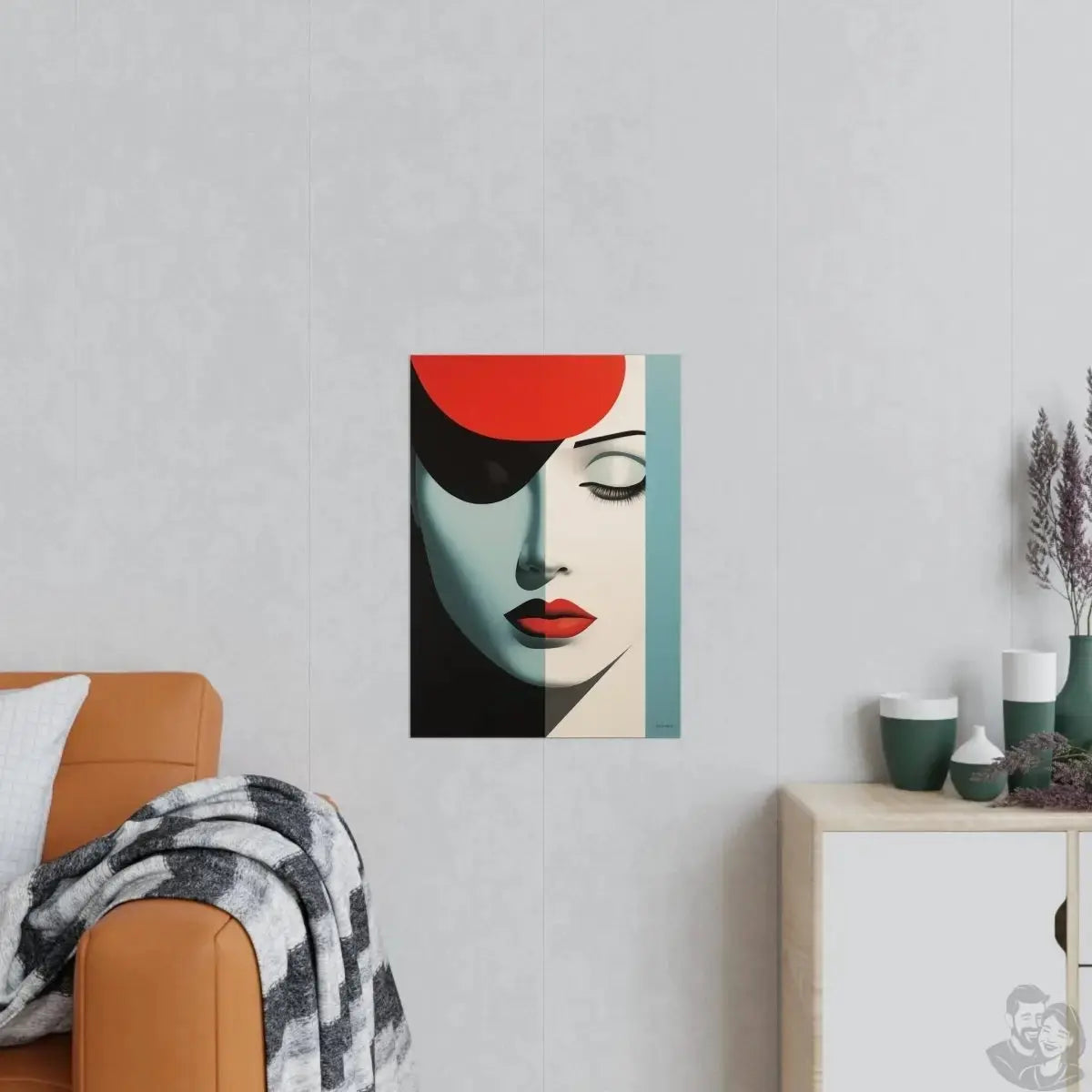 Stilvolles Minimal Design Poster - Kontrast der Stille merchOne