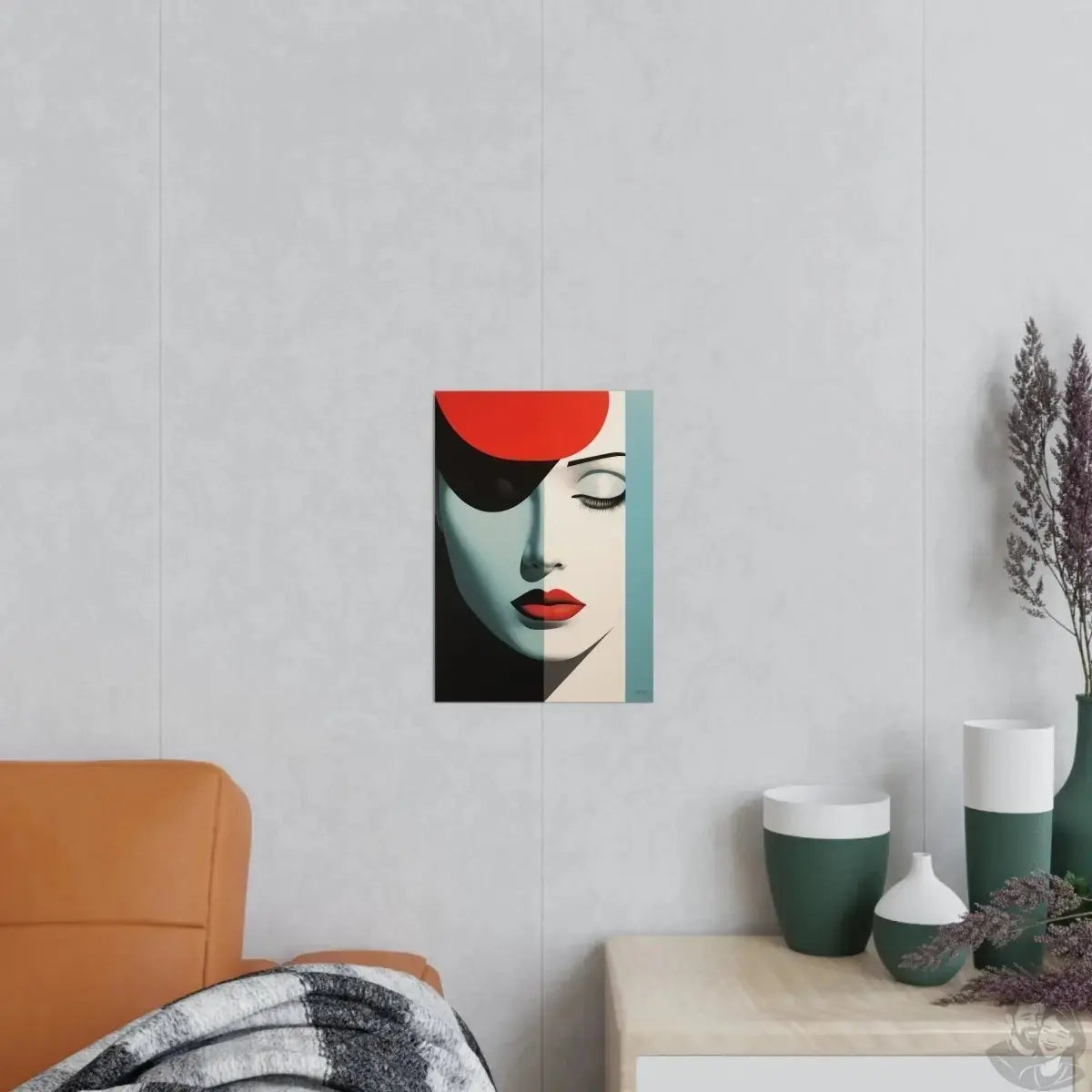 Stilvolles Minimal Design Poster - Kontrast der Stille merchOne