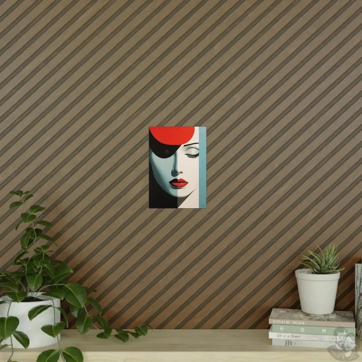 Stilvolles Minimal Design Poster - Kontrast der Stille merchOne