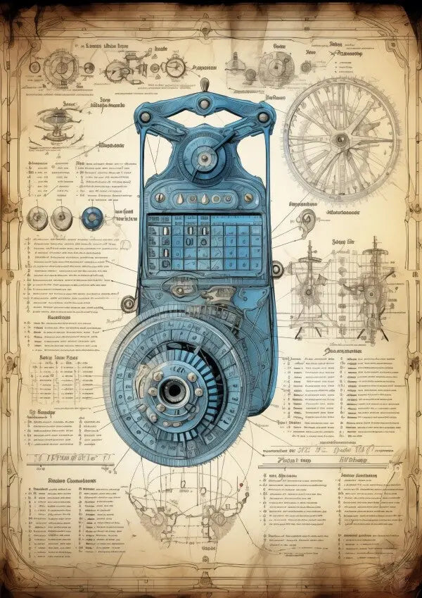 Taschenrechner daVinci Poster - Mathematische Schönheit als Wandkunst