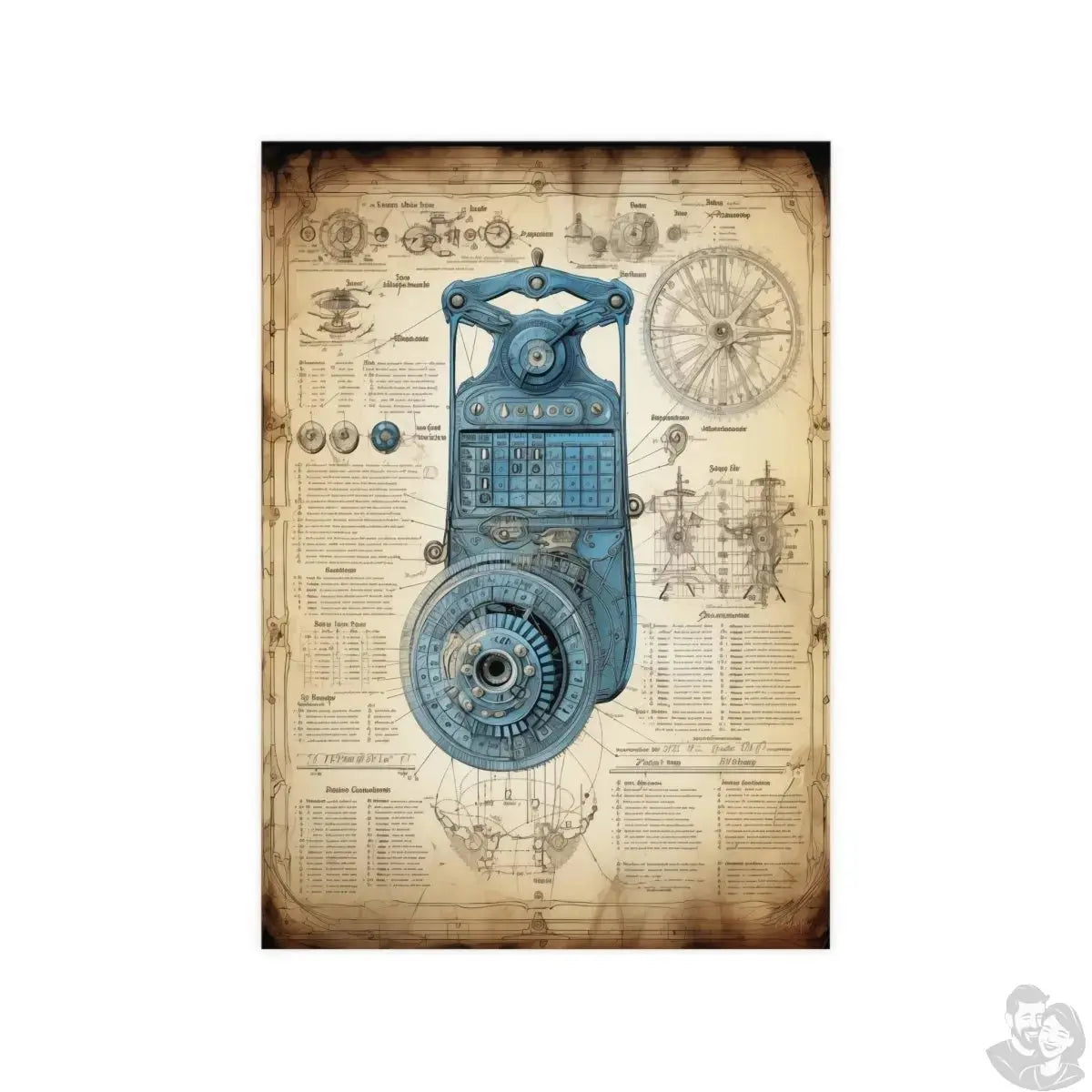 Taschenrechner daVinci Poster - Mathematische Schönheit als Wandkunst merchOne