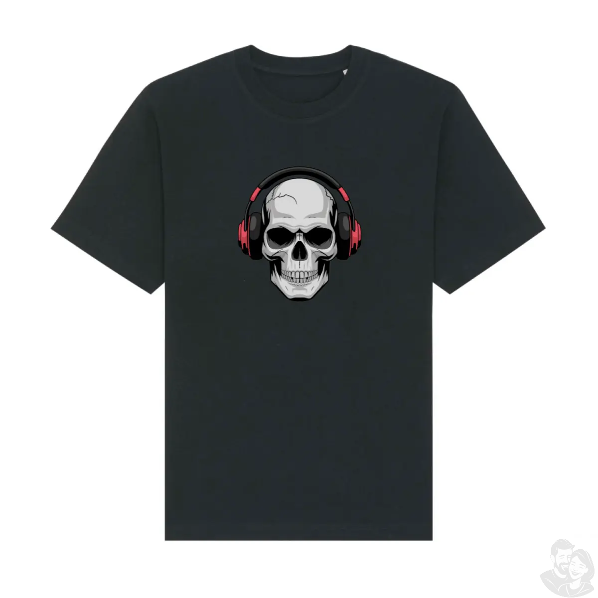 Skull Headphones T-Shirt Unisex - T-Shirt bei HappyHugPixels