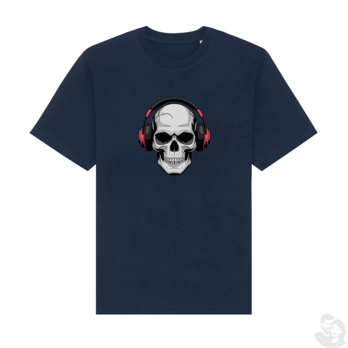 Skull Headphones T-Shirt Unisex - T-Shirt bei HappyHugPixels