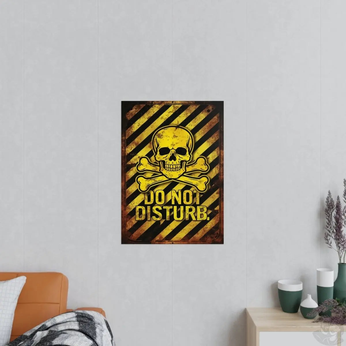 Totenkopf Warnschild Do Not Disturb Gaming Poster - Poster bei HappyHugPixels