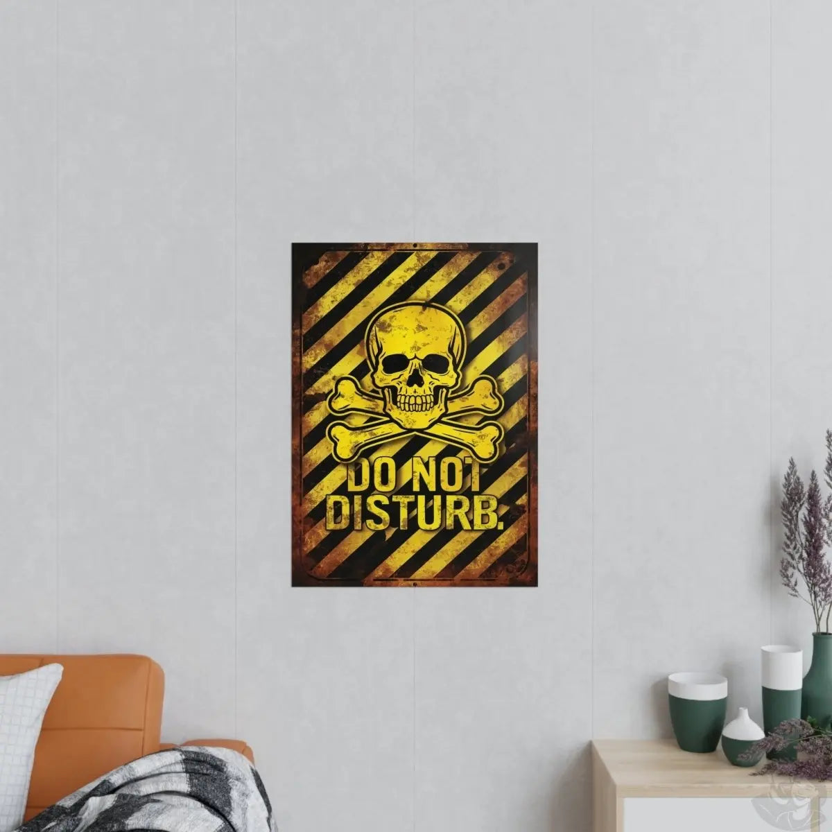 Totenkopf Warnschild Do Not Disturb Gaming Poster - Poster bei HappyHugPixels