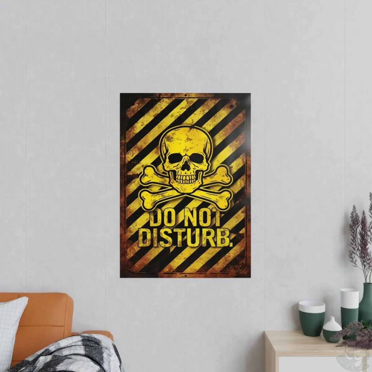 Totenkopf Warnschild Do Not Disturb Gaming Poster - Poster bei HappyHugPixels