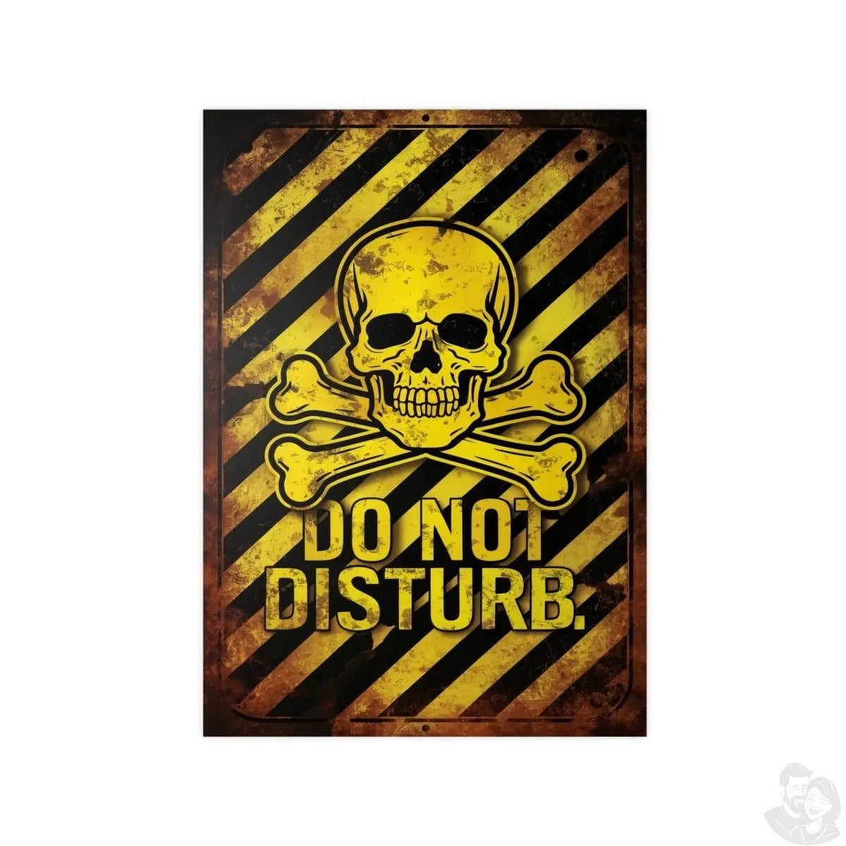 Totenkopf Warnschild Do Not Disturb Gaming Poster - Poster bei HappyHugPixels