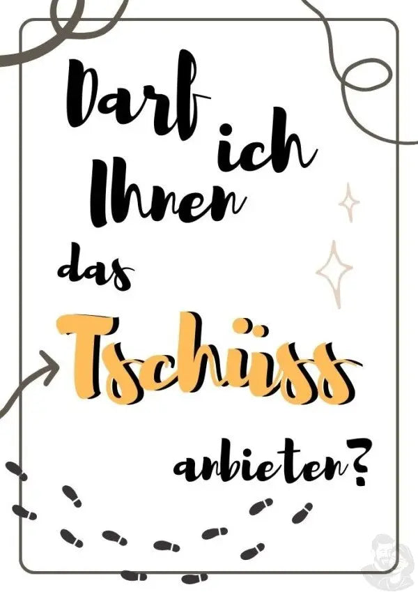 Tschüss Poster - Sag's mit Stil für das besondere Flair